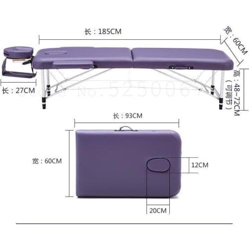 8000 Folding massage bed beauty bed massage therapy acupuncture bed fire therapy home portable tattoo