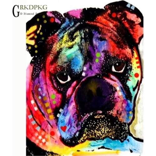 NEW 5D Full Square/Round Diamond Painting dog art gift Cross Stitch animal Diamond Embroidery Diamond Mosaic Wedding decoration