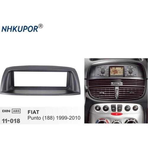 Car Stereo Dash Frame Kit Radio CD Player Install Mount Trim For FIAT Punto (188) 1999-2010 Fascia 1 Din Centre Console Holder