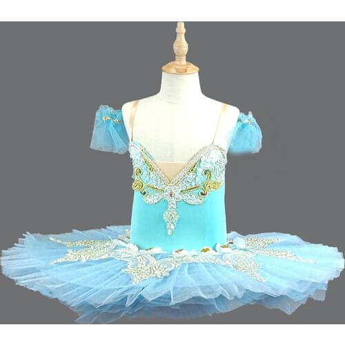 Ballet Dance Costumes For Breadcrumb Fairy Sleeping Beauty/Stiff Tulle Pre-Professional Peach Sugar Baile Dance Pancake Tutu