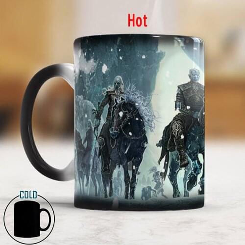 The White Walkers Nights King Friend Final Battle 11oz Ceramic Color Changing Coffee Tea Cup Mug