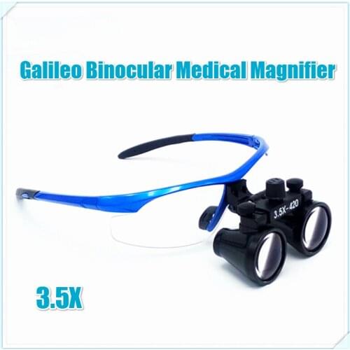 Galileo Binocular Medical Magnifier Dentistry Surgical Dental Loupe Magnification 3.5X Magnifying Glass For Dental Surgery