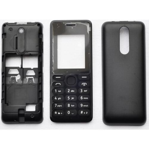 BINYEAE New Full Housing For Nokia 108 Case Cover Facing Front Frame With Key Board Display Glass+Middle Frame+Back Cover