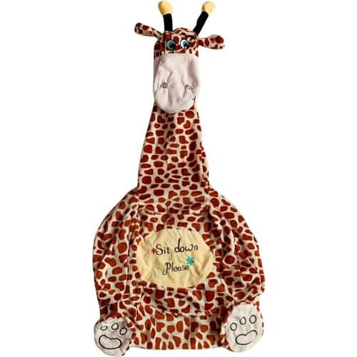 Cartoon Giraffe Baby Sofa Seat Cover Convenient Practical User-friendly Design Toddler Sit Support Chair Case with Filler