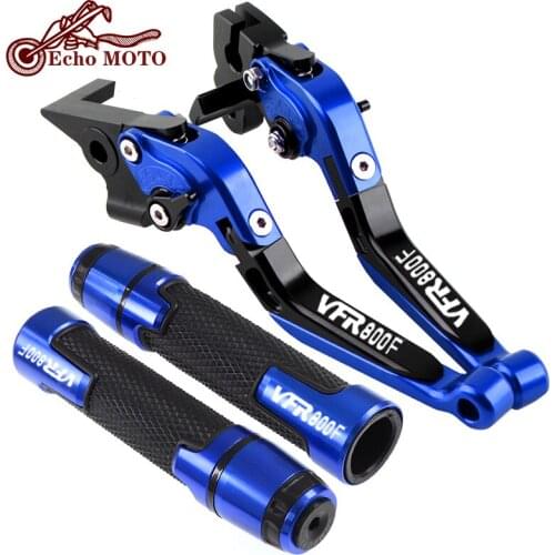 For HONDA VFR800F VFR800 VFR 800 2002-2017 2010 2011 2012 2013 Motorcycle Brake Clutch Lever Extendable+Handle Grips Handlebar