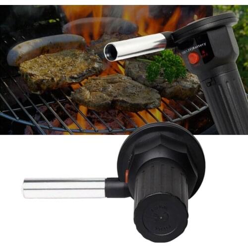 Electric BBQ Fan Air Blower Help Burning Picnic Cooking Lighters Barbecue Tools JAN88