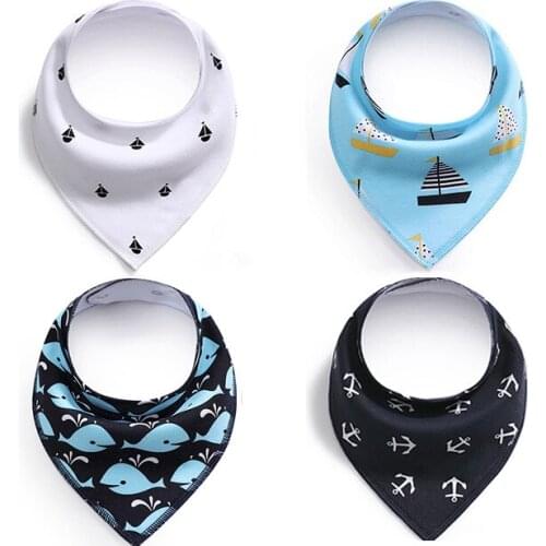 Cotton Saliva Towel Baby Bib Baby Bib Fleece Material Triangle Scarf Maternal and Child Supplies Spring and Autumn