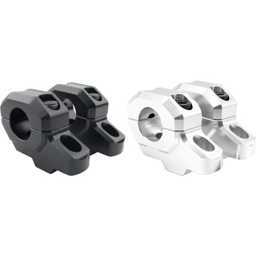 Motorcycle Handlebar Riser Clamp CNC Aluminum HandleBar Risers Mount Clamp Adapter For Kawasaki Z900C Z900RS 2017-2020