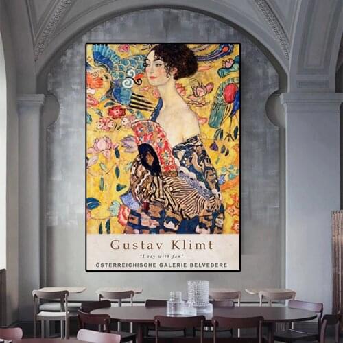 Gustav Klimt Art Poster Vintage Classic Artwork Canvas Painting Posters and Prints Abstract Wall Picture Living Room Home Decor