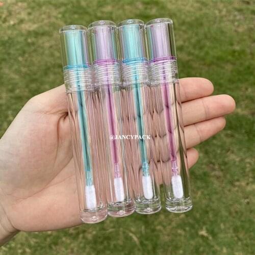 Wholesale 4ml Empty Lipgloss Bottles Lip Gloss Lip Balm Tube Contaiers Plastic Refillable Lip Gloss Tube Tool Makeup Organizer