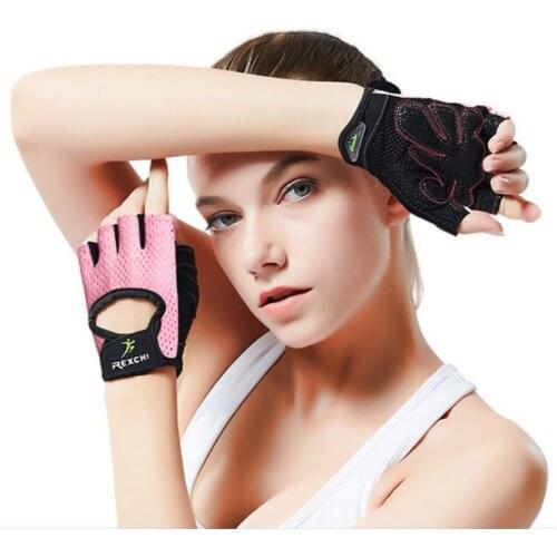 Fitness Gloves Non-Slip Yoga Exercise Half Finger Men Women Power Weight Lifting Hand Protector Cycling Workout Gloves