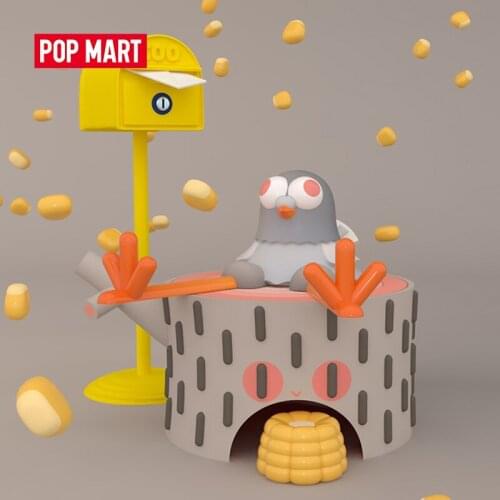POP MART Whole Box Kooky- Time To Rest Series Blind Box Halloween Cute Kawaii Vinyle Toy Action Figures Free Shipping
