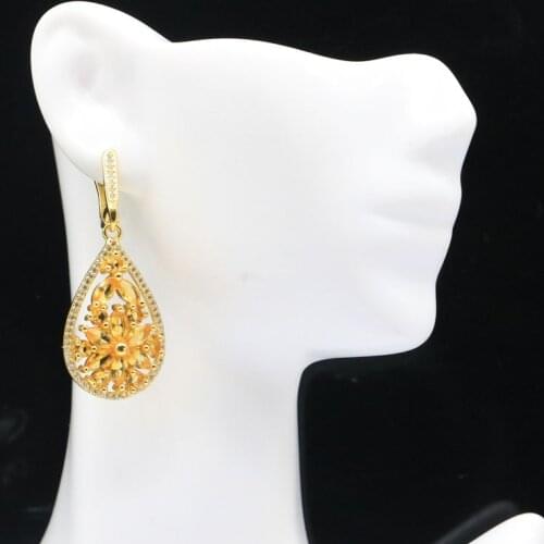 43x27mm Delicate Fine Cut Long Big 27g Jewelry Set Created Pink Kunzite For Ladies Wedding Silver Pendant Earrings