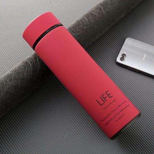 High grade thermos cup mens and womens high-grade business 304 stainless steel high-capacity vacuum cup with tea leakage, cons