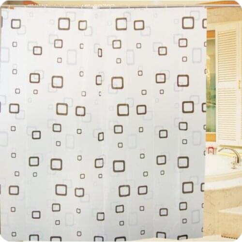 Thickening Waterproof Shower Curtain Bathroom Eco-friendly Curtain Fashion Translucent Bath Curtain