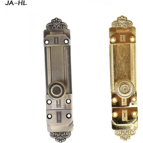 Vintage Door Latch Zinc Alloy Sliding Lock Latch Barrel Bolt Bronze For Household Furniture 1PCS