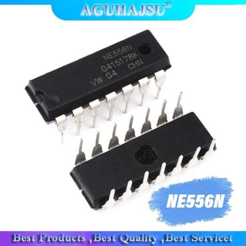 10PCS NE556N DIP14 NE556 DIP new Dual channel timer