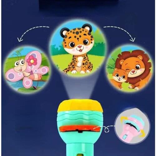10 Pack Kids Children Luminous Projection Flashlight Props Animal Ocean Pattern Intelligence Development Training Education Toy