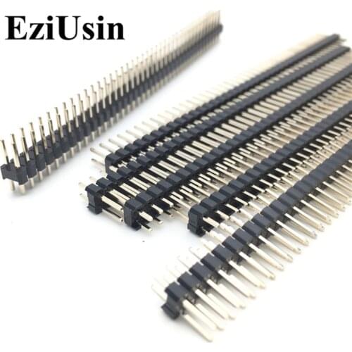2.54mm Single Double Row Male 1*40P 2*40p Gilt 0.8U 1U 3UBreakaway PCB Board Pin Header Connector Strip Pinheader