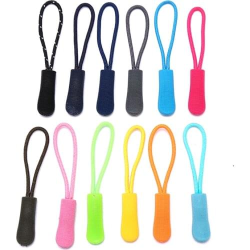 20pc Zipper Pull Puller End Fit Rope Tag Replacement Clip Broken Buckle Fixer Zip Cord Tab Travel Bag Suitcase Tent Backpack