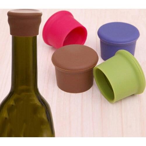3Pcs Durable And Flexible Silicone Wine Bottle Stoppers Kitchen Bar Tools Hot New Worldwide Store