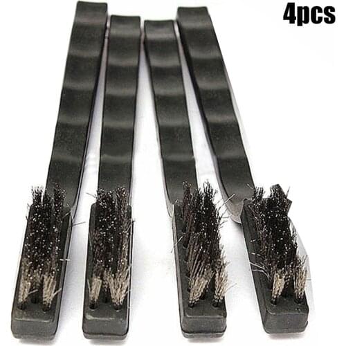 4pcs Stainless Steel Wire Brush Tooth Brushes Rust Scrub Remove Cleaning Tools Scrubbing Polishing Burring Brush
