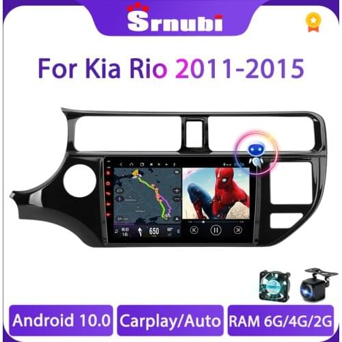 Srnubi Android 10 2 Din Wifi Car Radio For KIA RIO 2011 2012 2013 2014 2015 Multimedia Video Player Navigation GPS DVD Head Unit