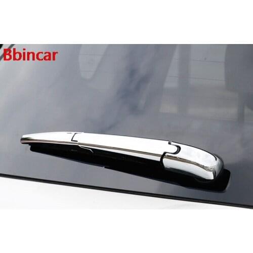 Bbincar Chrome 3pcs Exterior Rear Tail Rain Wiper Cover Molding Trim Decoration Protectors Garnish For Toyota RAV4 2016