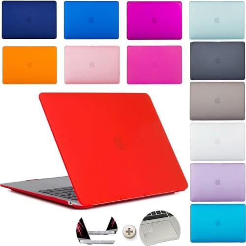 Laptop Cases For MacBook Retina pro16 /13/ 15 inch A2141 A1502 A1398 A1466 A1278 for apple Notebook case Hard shell matte Cases
