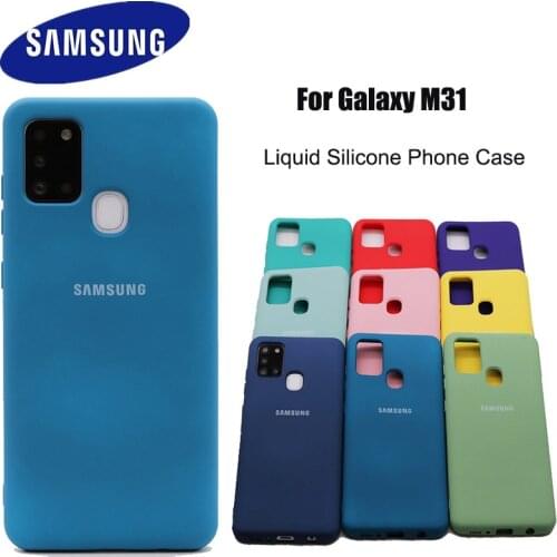 For Samsung Galaxy M31 Case For Samsung M31 Cover soft Liquid Silicone Phone Case For Samsung Galaxy m31 case