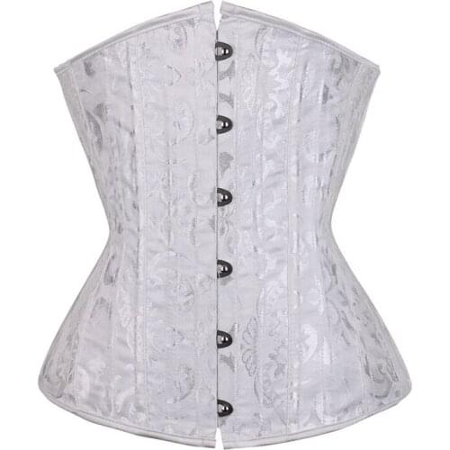 Gothic Corset Underbust Plus Size Sexy Bodyshaper Top Bustiers Corsets Steel Boned Cincher Ladies Waist Trainer Corselet