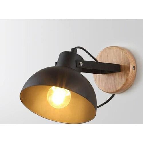 Nordic Creative Iron LED Wall Lamp Simple Personality Semi-circular Wall Lamp Restaurant Aisle Corridor Iron Wall Light
