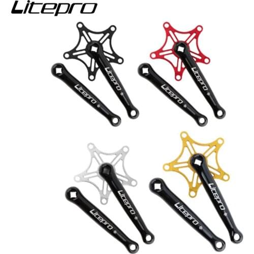 Litepro folding bicycle BCD130mm positive and negative sprocket single disc folding bicycle square hole crank