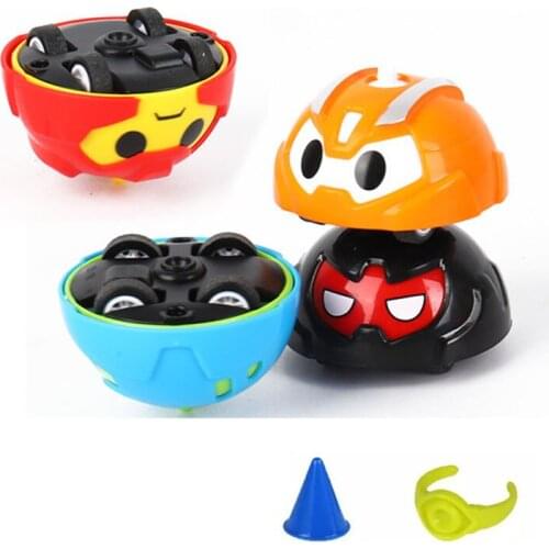 Mini Spinner Car Toy Cartoon Multi Modes Inertial Cars Insects Fingertip Stunt Gyroscope Children Top Gyro Fidget Toys Gift