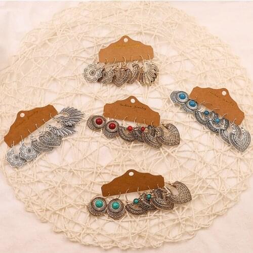 Exknl Earings Set Metal Acrylic Tassel Geometric Earrings for Women Flower Leaves Dangle Earring Fashion Jewelry Girl Gifts 2021