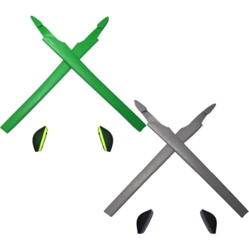 HKUCO Green/Grey Replacement Silicone Leg Set For Crosslink Sunglasses Earsocks Rubber Kit