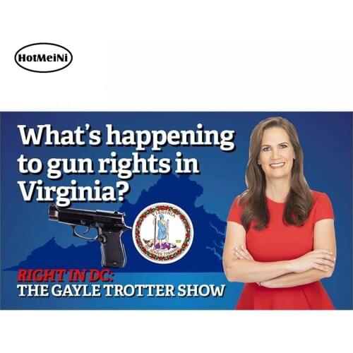 HotMeiNi 13cm x 7.3cm for Gun Rights Windows Car Stickers Trunk Decal Vinyl Material Waterproof Occlusion Scratch Decoration