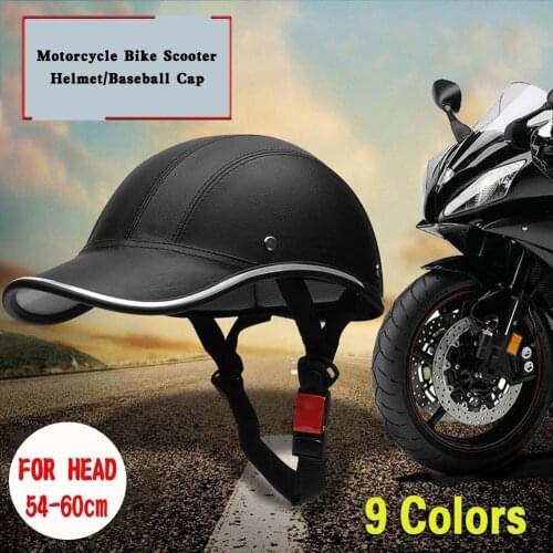 New Motorcycle Parts Unisex Summer Half Helmet E-Bike Moto Scooter Men and Women Personality 5 Color Baseball Cool Helmet
