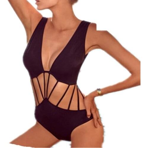New Sexy Women One piece Hollow out Swimwear