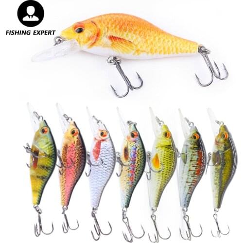 Fishing Tackle Artificial Bait Hard Swimbait Mini Crankbaits Tackle Lures Black Minnow Wobblers Pike Carp Trout Squid Fish Lure