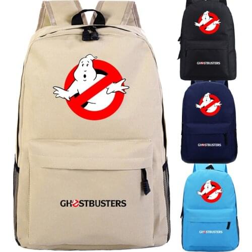 Ghostbuster Students Boys Girls School Backpack Popular Pattern Back to College Rucksack Beautiful Teens Travel Mochila