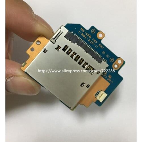 Repair Parts For Sony NEX-VG20 NEX-VG20H SD Memory Card Slot Holder Board MS-468 A1848216A