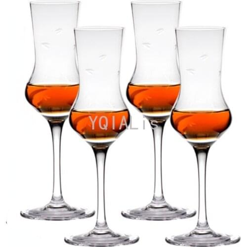 Multiple Combinations 100ml Carved Style Collection Level Whiskey Tasting Wine Cup 2pcs Goblet Fragrance-Smelling Glass Gift