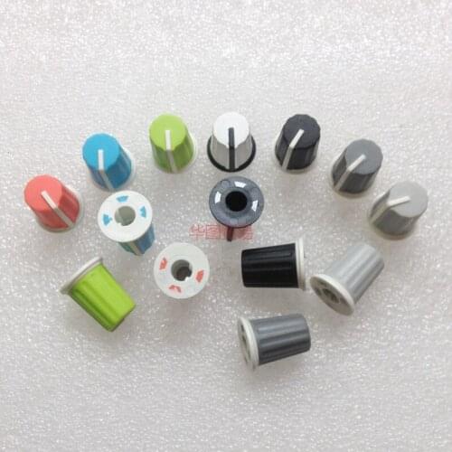 14pcs for Pioneer DJ MIXER DJM Mixer Mixing station knob cap / DIY color rubber potentiometer knob Audio volume adjustment switc