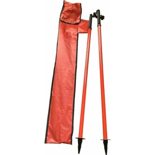 2pcs High quality Aluminum THUMB RELEASE BIPOD FOR TOPCON TRIMBLE SURVEYING TOTAL STATION GPS rover rod prism pole bipod SECO