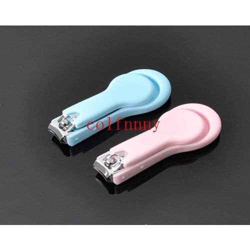 300pcs/lot Safety Stainless Steel Nail Clipper Pink Nail Nippers Professional Manicure Finger Cuticle Nail Cutter