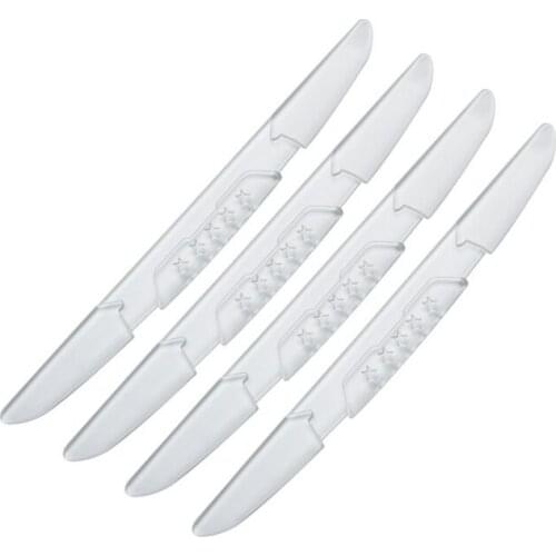 4 Pcs Car Door Edge Guard Scratch Protector Anti-collision Strip Stickers Trim Clear Car Anti-Collision Stickers Car Styling