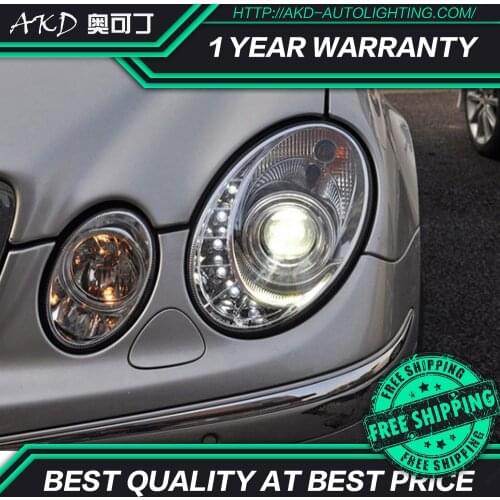 AKD Car Styling Head Lamp for Benz W211 Headlights 2002-2008 E200 E280 E300 LED Headlight LED DRL Hid Bi Xenon Auto Accessories