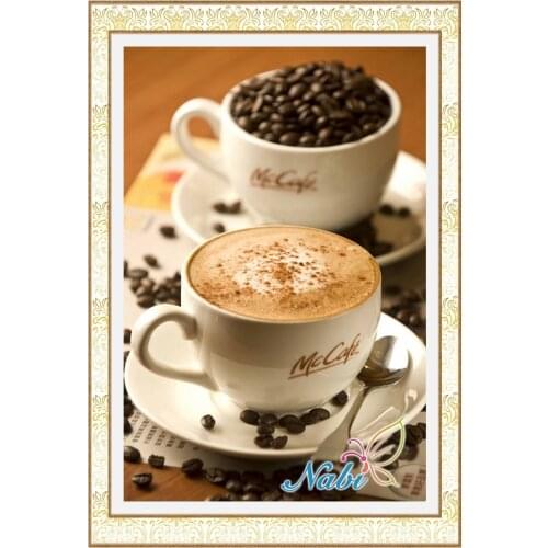 Diamant painting Needlecrafts,diamond embroidery,Diamond Painting, 5d DIY Square Full Drill Coffee Cup pictures pattern