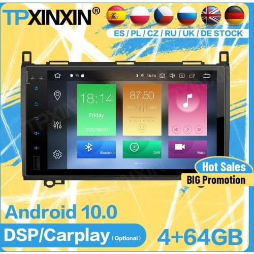 Carplay Car Radio 2 Din Stereo Screen Control Android For Mercedes Benz Sprinte B200 Vito Viano W469 GPS Player Audio Head Unit